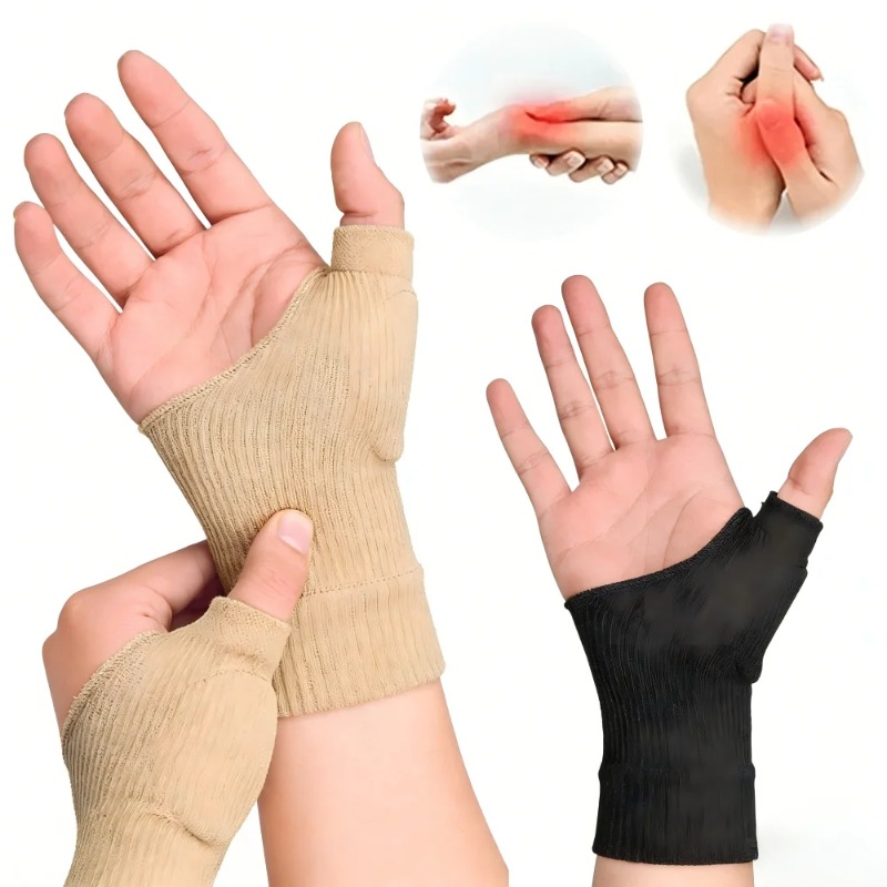 Wrist Rest Gel - 1Pair Wrist Thumb Compression Arthritis Gloves,