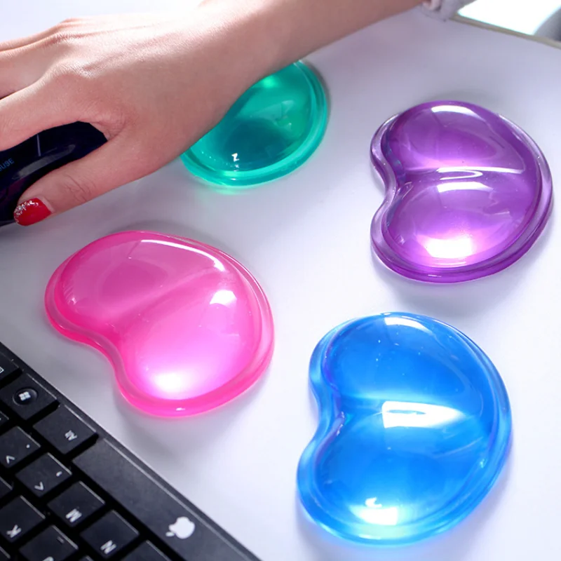 Wrist Rest Gel - Silicone Gel Wrist Rest Heart-Shaped Translucence