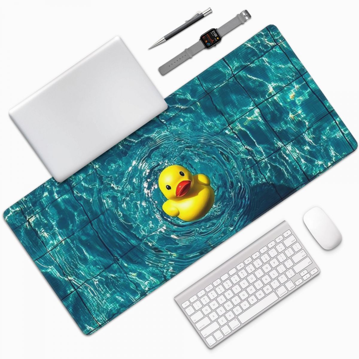 Yellow Laptop Accessories - Yellow Duck In The Pool Large