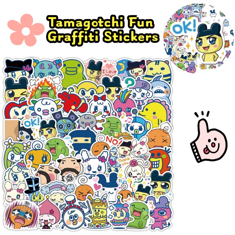 Laptop Accessory - Japanese Tamagotchi Stickers Electronic Pet Mametchi