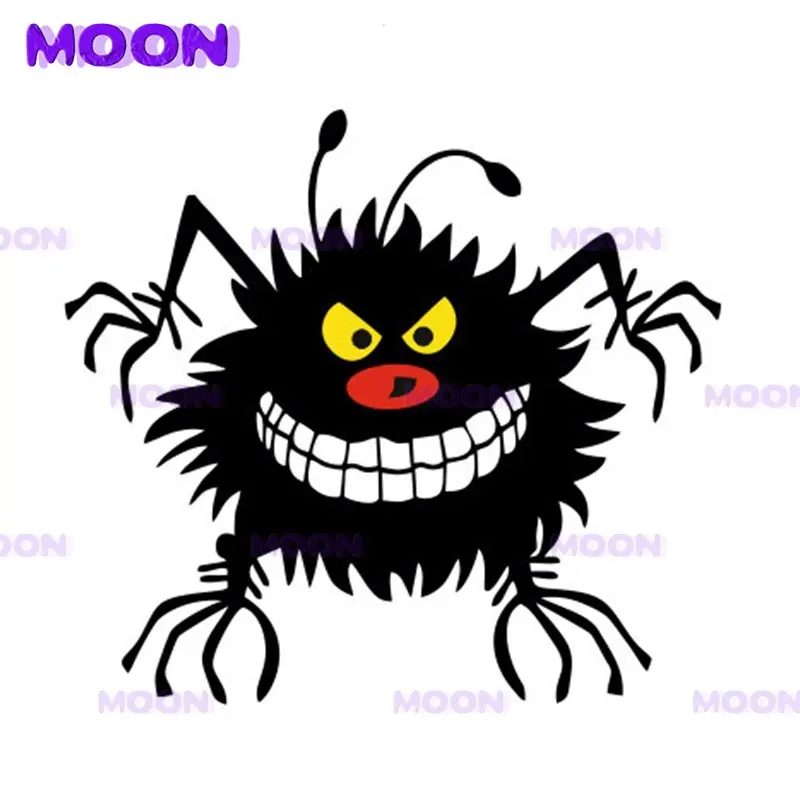 Yellow Laptop Accessories - Funny Decal Babayka Demon Yellow Eyes