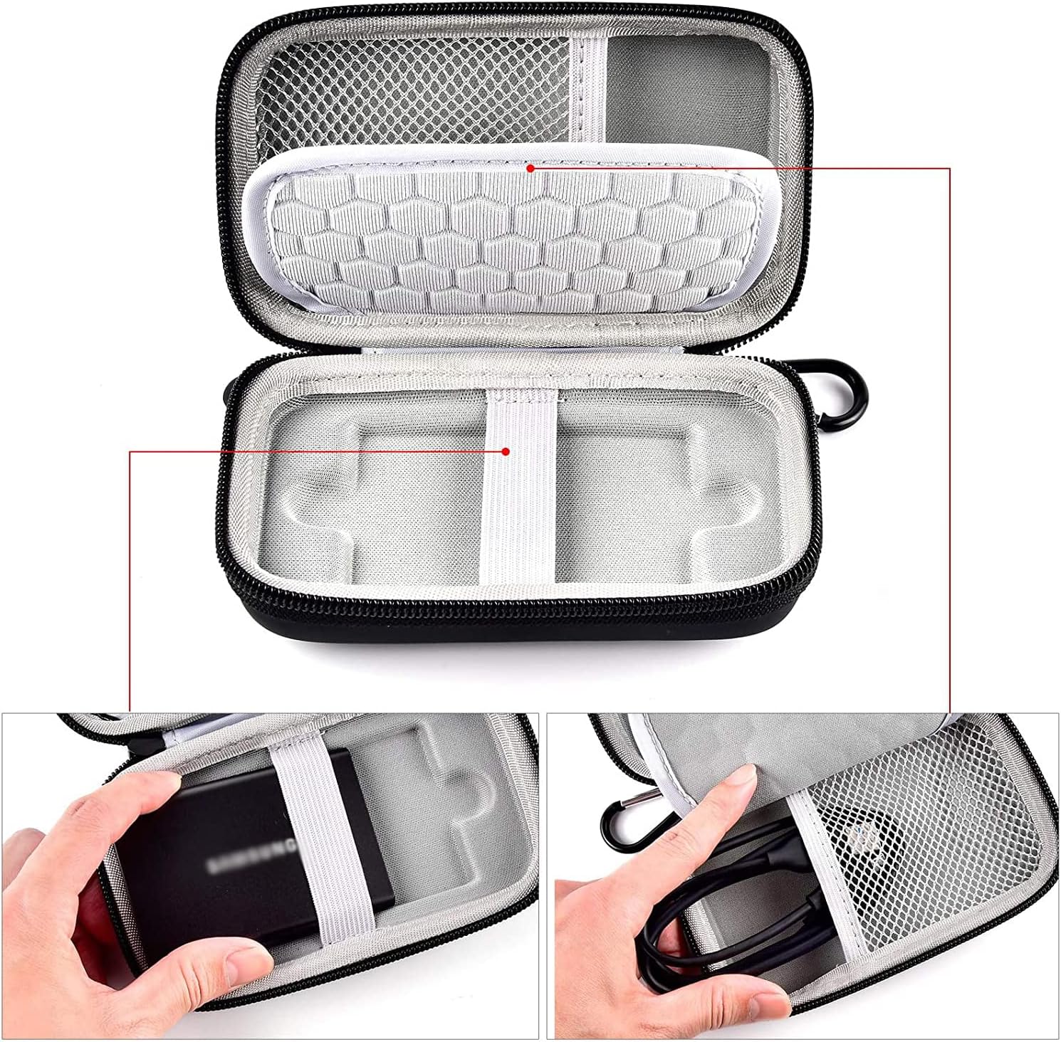 Universal USB 3.2 SSD Case, Sh - Cable Management Bag ulasan dan harga