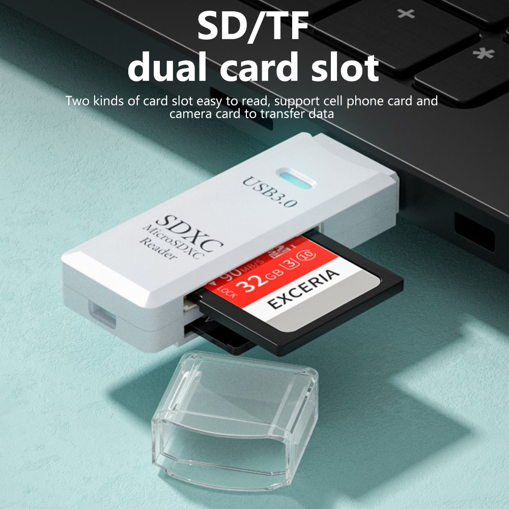 2 In 1 USB 3.0 Card Reader Por - Laptop Accessories Gadgets ulasan dan harga