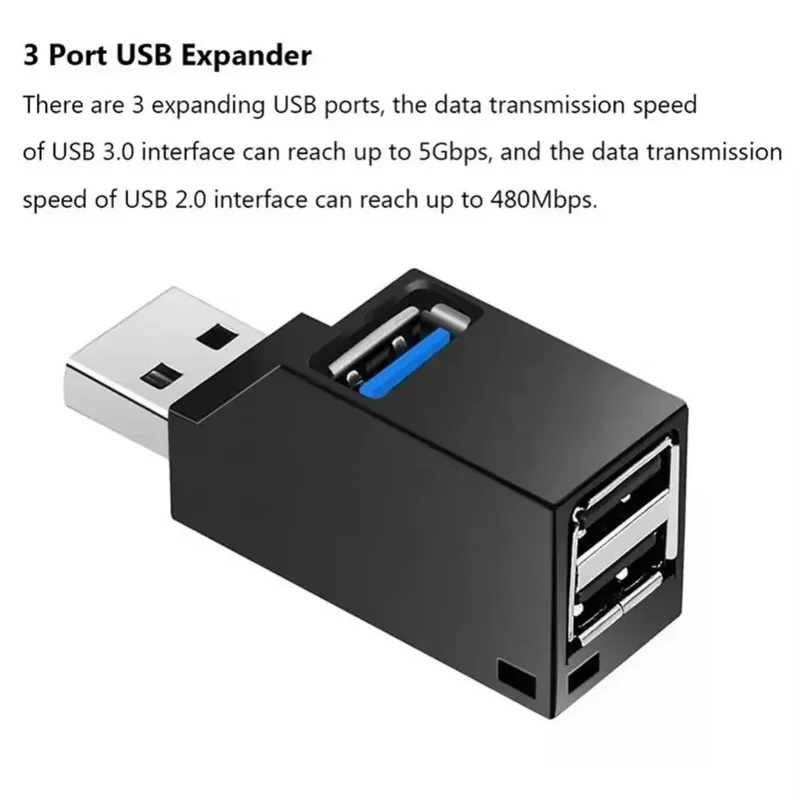 USB 3.0 2.0 Rotatable 3 Ports  - Laptop Accessories Gadgets ulasan dan harga