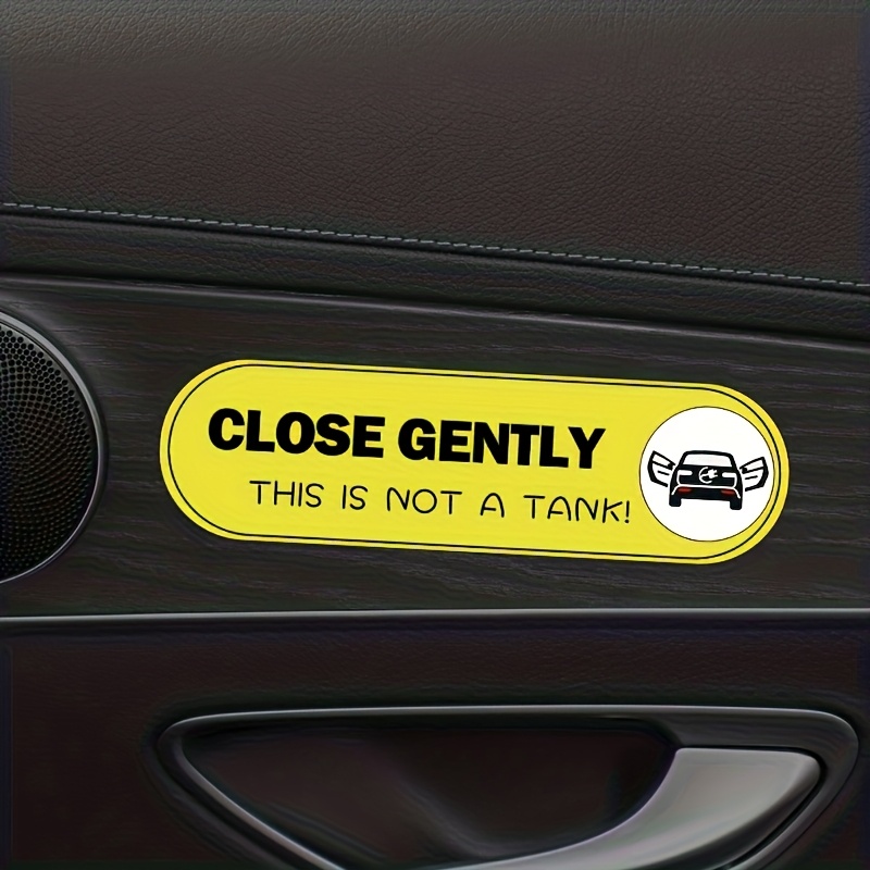 1SET Funny Car Door Warning St - Yellow Laptop Accessories ulasan dan harga