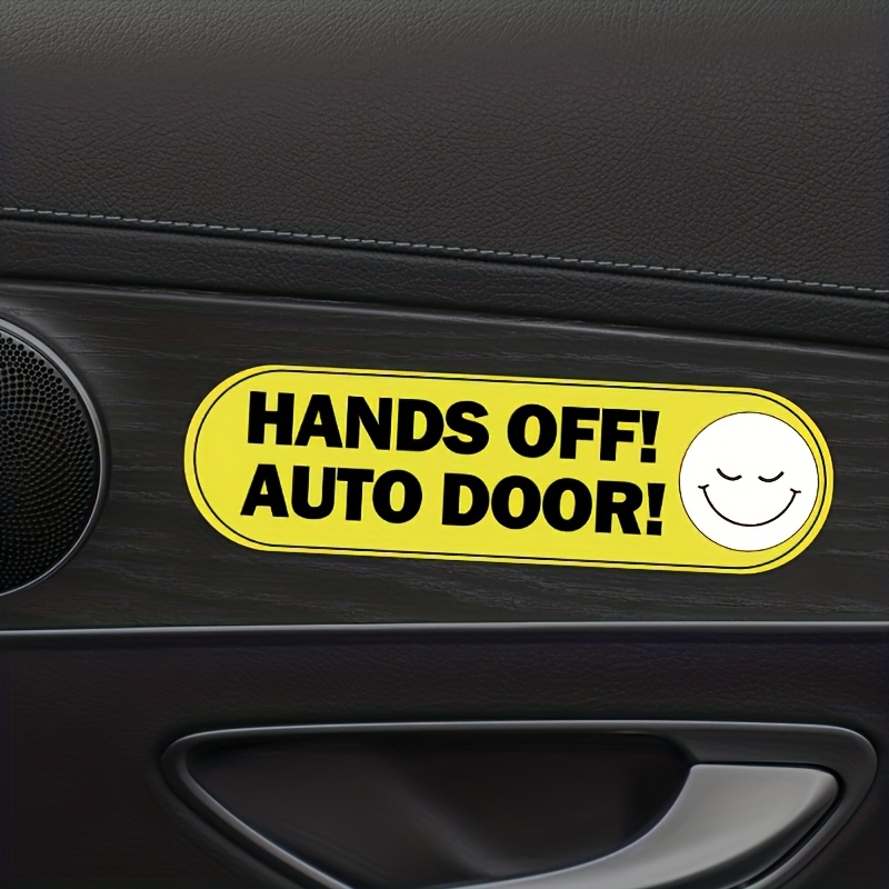 1SET Funny Car Door Warning St - Yellow Laptop Accessories ulasan dan harga