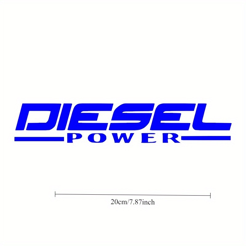 2D Flat Diesel Power Decal Bla - Yellow Laptop Accessories ulasan dan harga