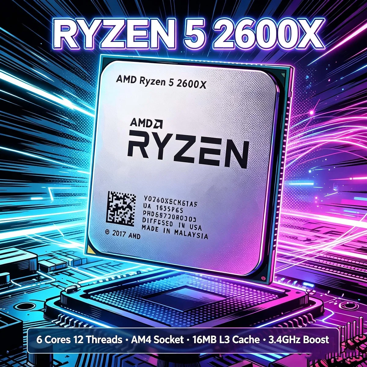 AMD Ryzen 5 2600X 3.6GHz Gamin - Amd Cpu Ryzen 5 ulasan dan harga