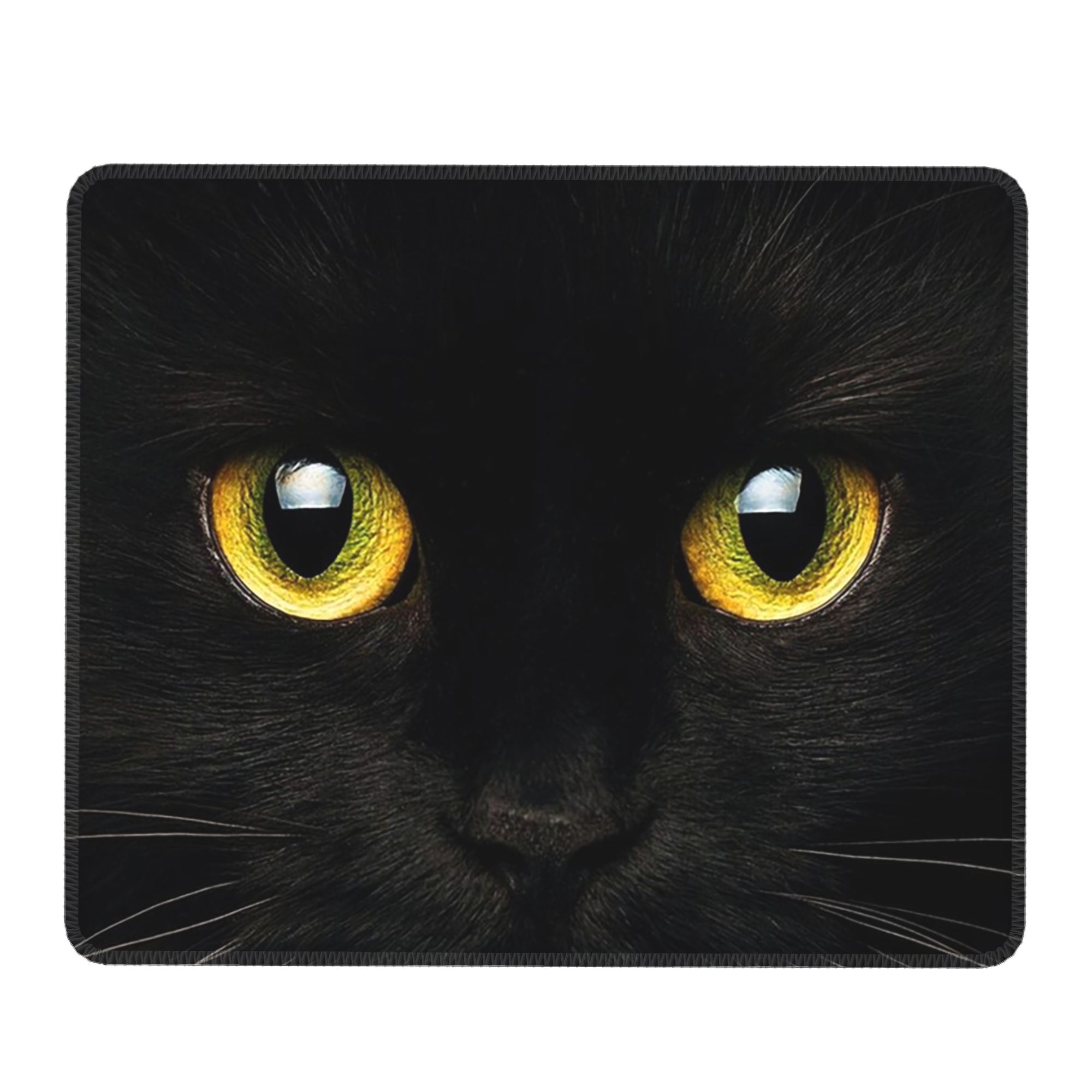 Black Cat Face And Yellow Eyes - Yellow Laptop Accessories ulasan dan harga