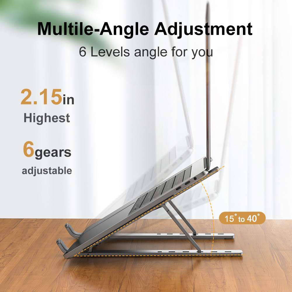 Adjustable Laptop Holder Alumi - Laptop Accessories Gadgets ulasan dan harga