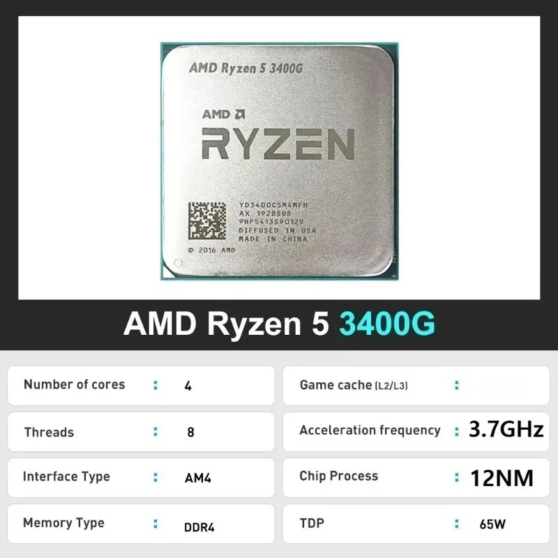 R5 3400G 100% Brand New AMD Ry - Amd Cpu Ryzen 5 ulasan dan harga