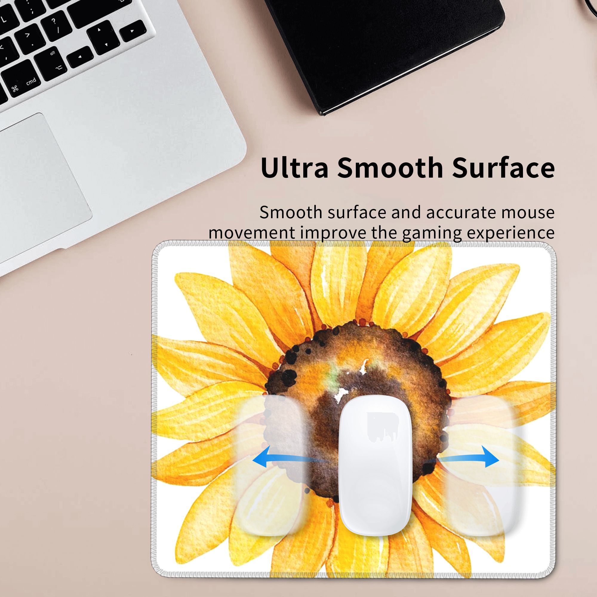 Watercolor Sunflower Vibrant Y - Yellow Laptop Accessories ulasan dan harga