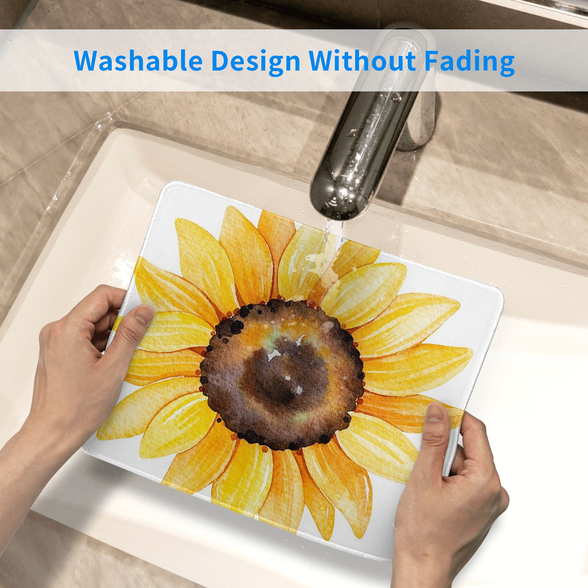Watercolor Sunflower Vibrant Y - Yellow Laptop Accessories ulasan dan harga