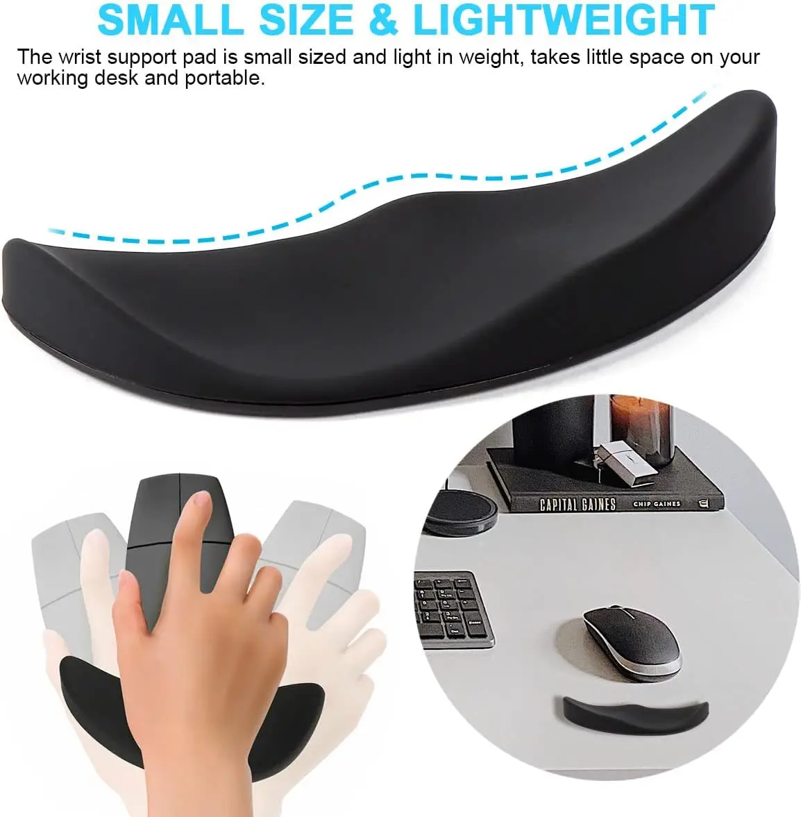 Ergonomic Gliding Palm Rest Sl - Wrist Rest Gel ulasan dan harga