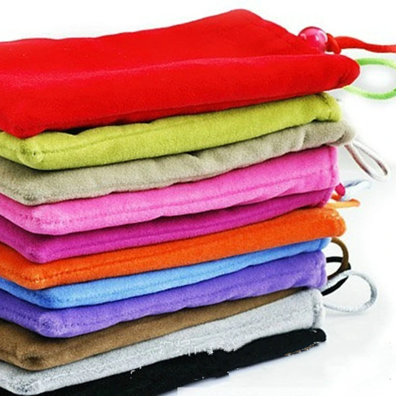 1pc Flannelette Cellphone Hold - Cable Management Bag ulasan dan harga