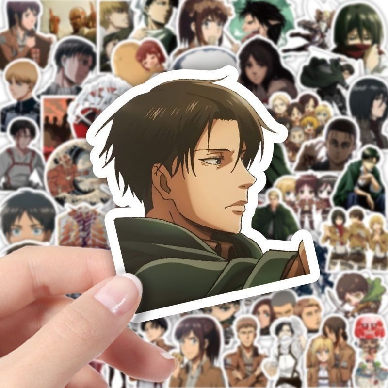 60Pcs Attack on Titan Anime St - Laptop Accessory ulasan dan harga