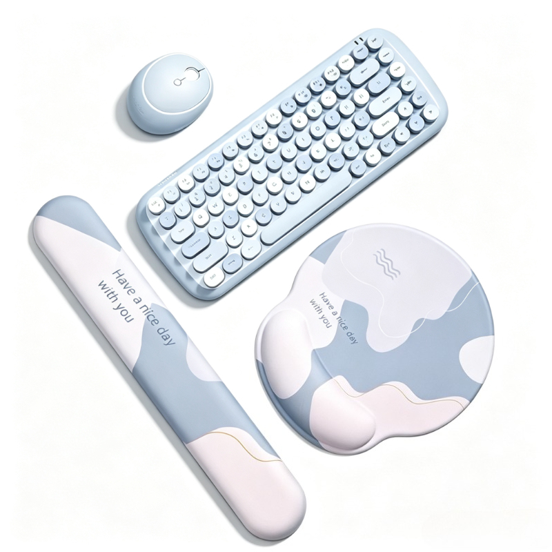 Silicone Mouse Pad With Keyboa - Wrist Rest Gel ulasan dan harga