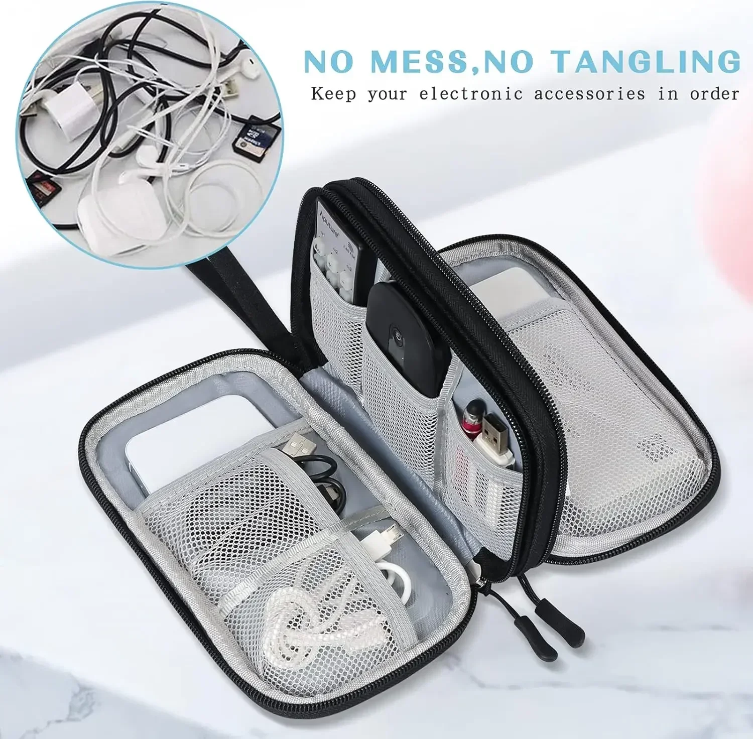 Travel Cable Bag Portable Digi - Cable Management Bag ulasan dan harga