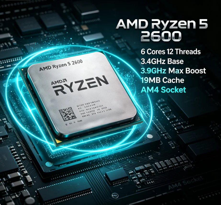 AMD Ryzen5 2600 R5 2600 Deskto - Amd Cpu Ryzen 5 ulasan dan harga