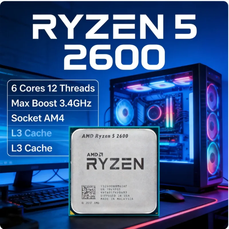 AMD Ryzen5 2600 R5 2600 Deskto - Amd Cpu Ryzen 5 ulasan dan harga