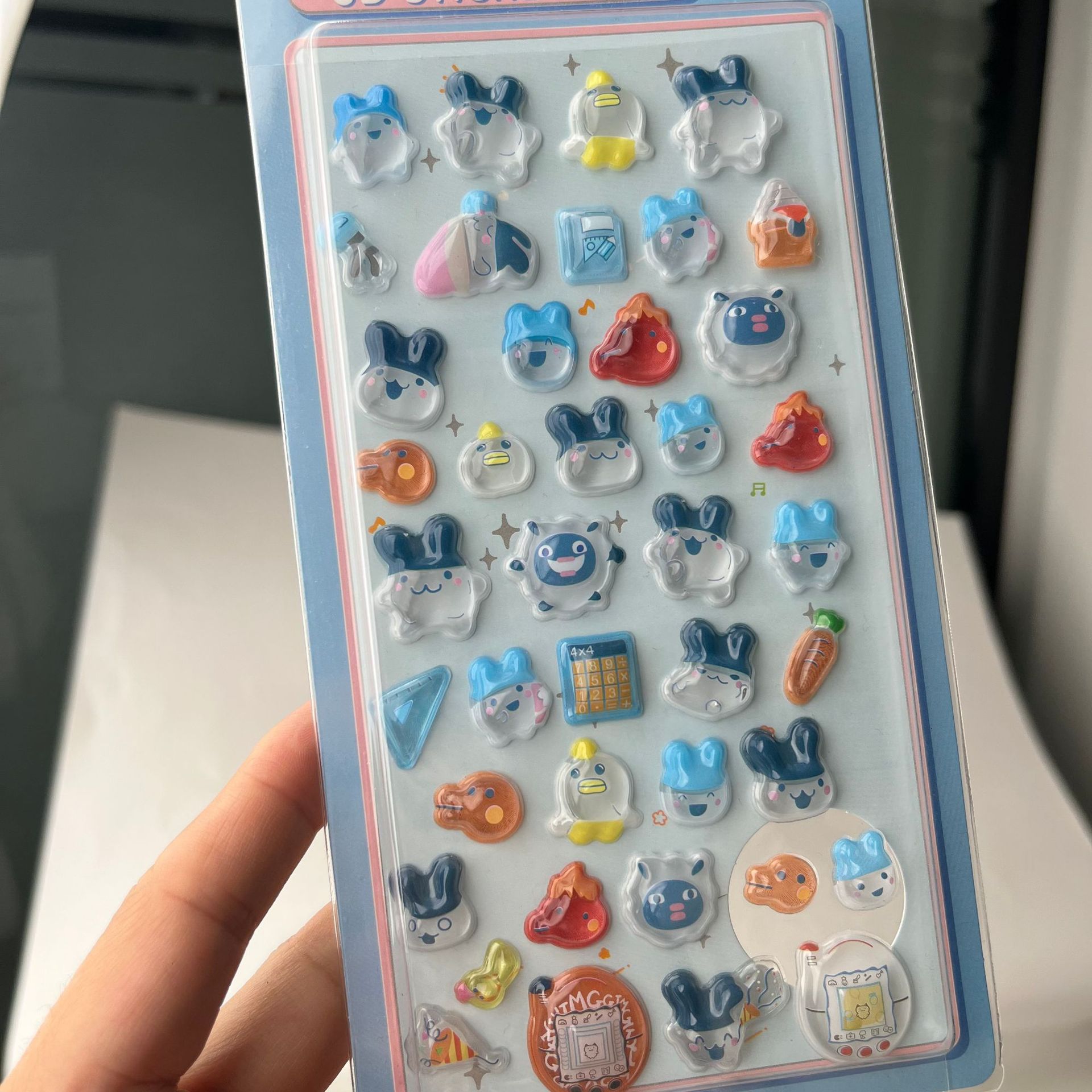 Cute Tamagotchi 3D Puffy Stick - Laptop Accessory ulasan dan harga