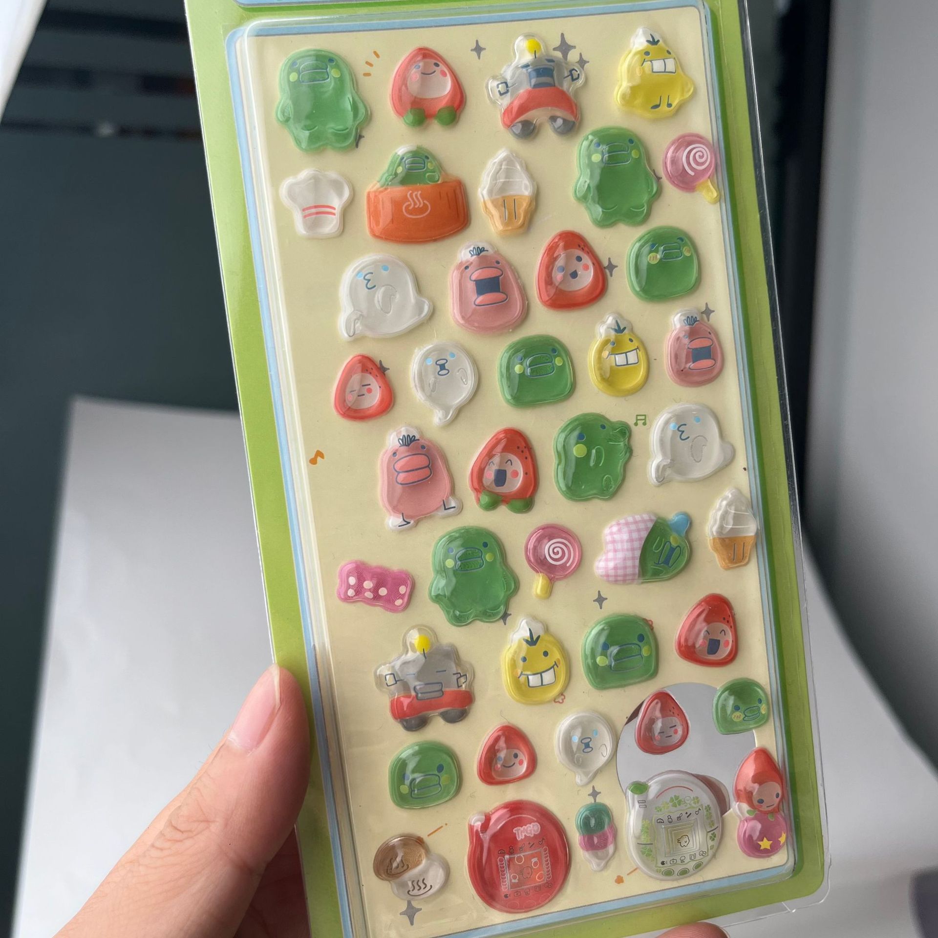 Cute Tamagotchi 3D Puffy Stick - Laptop Accessory ulasan dan harga