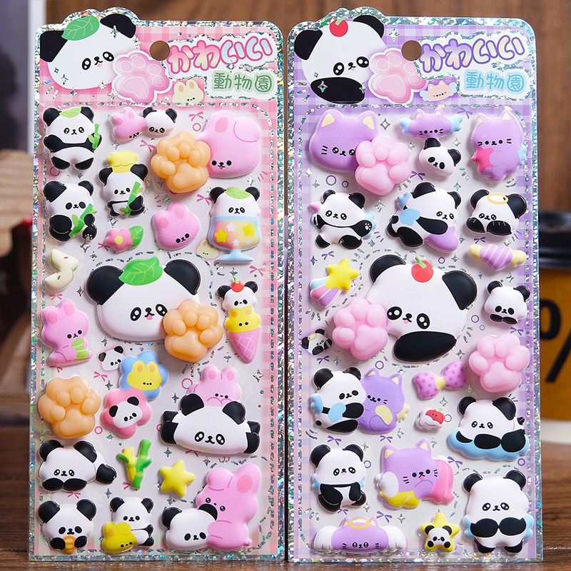 Cute Panda Chick 3D Puffy Peac - Laptop Editing Accessories ulasan dan harga