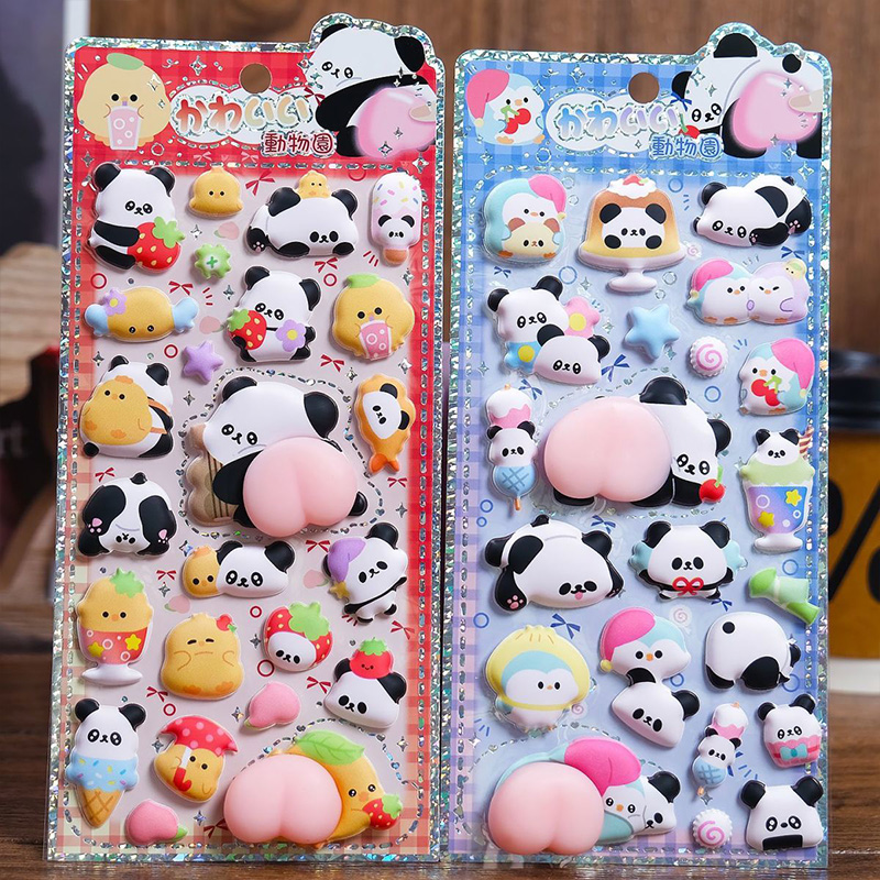 Cute Panda Chick 3D Puffy Peac - Laptop Editing Accessories ulasan dan harga
