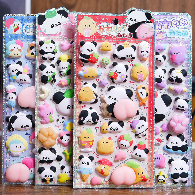 Cute Panda Chick 3D Puffy Peac - Laptop Editing Accessories ulasan dan harga