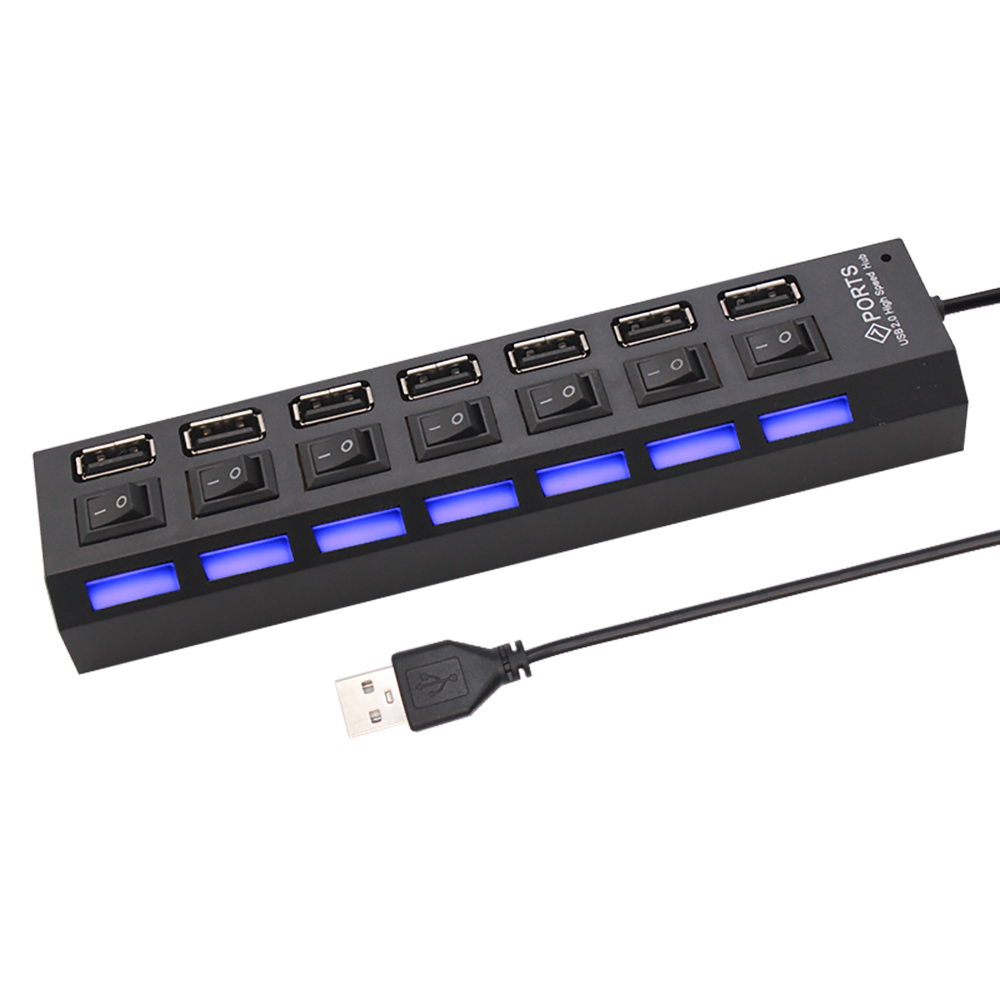 7 Port USB 2.0 Hub Splitter Fo - Laptop Accessories Gadgets ulasan dan harga