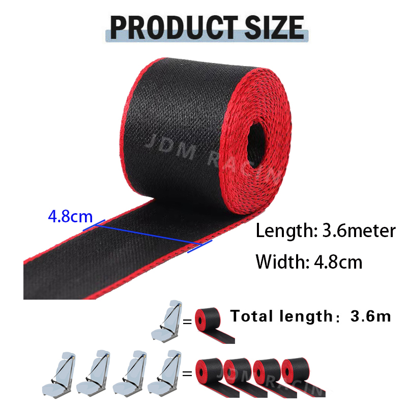 3.6meter Car Seat Belt Webbing - Laptop Accessories Gadgets ulasan dan harga