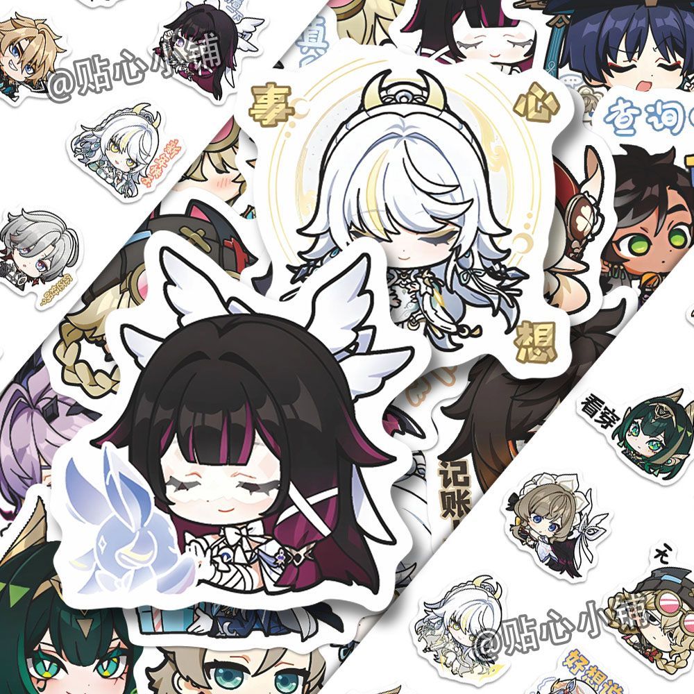 64PCS Genshin Impact Moon Maid - Laptop Accessory ulasan dan harga