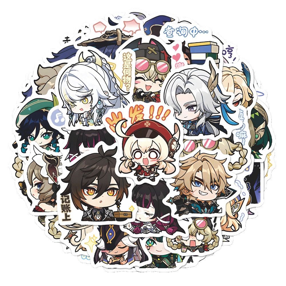 64PCS Genshin Impact Moon Maid - Laptop Accessory ulasan dan harga